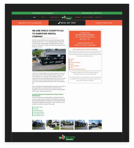 Best Price Dumpster Rentals